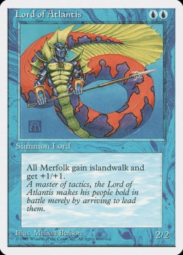 naokuroshop MTG [4ED][082][青][R][EN][アトランティスの王/Lord of Atlantis] NM