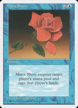 naokuroshop MTG [4ED][085][青][R][JP][枯渇/Mana Short] NM