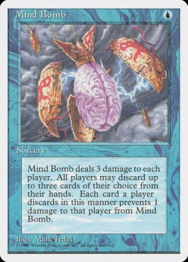 naokuroshop MTG [4ED][087][青][U][JP][精神爆弾/Mind Bomb] NM