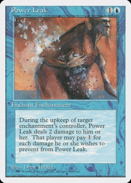 naokuroshop MTG [4ED][092][青][C][EN][魔力漏出/Power Leak] NM