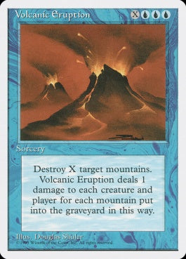 naokuroshop MTG [4ED][112][青][R][JP][噴火/Volcanic Eruption] NM