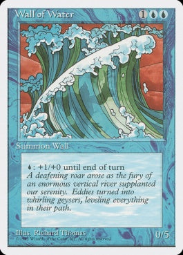 naokuroshop MTG [4ED][114][青][U][JP][水の壁/Wall of Water] NM