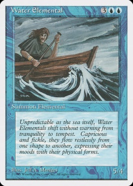 naokuroshop MTG [4ED][115][青][U][JP][水の精霊/Water Elemental] NM