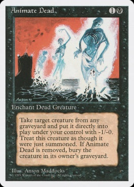 naokuroshop MTG [4ED][118][黒][U][JP][動く死体/Animate Dead] NM