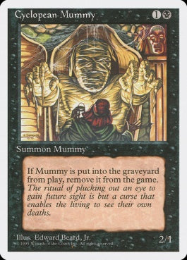 naokuroshop MTG [4ED][128][黒][C][JP][隻眼のミイラ/Cyclopean Mummy] NM