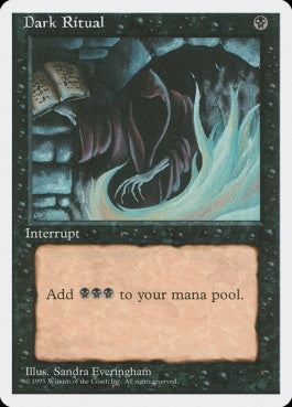 naokuroshop MTG [4ED][129][黒][C][EN][暗黒の儀式/Dark Ritual] NM