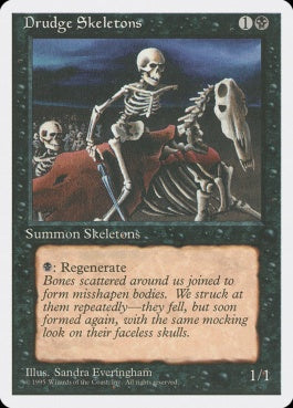 naokuroshop MTG [4ED][133][黒][C][JP][蠢く骸骨/Drudge Skeletons] NM