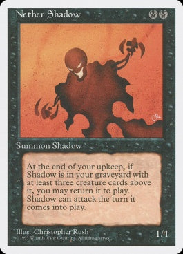 naokuroshop MTG [4ED][149][黒][R][EN][冥界の影/Nether Shadow] NM