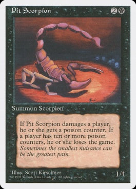 naokuroshop MTG [4ED][153][黒][C][JP][地獄の蠍/Pit Scorpion] NM