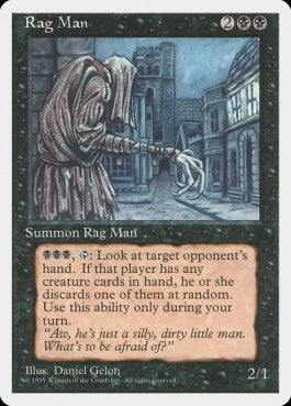 naokuroshop MTG [4ED][155][黒][R][JP][人さらい/Rag Man] NM