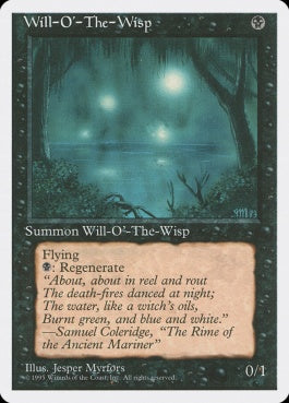 naokuroshop MTG [4ED][171][黒][R][JP][鬼火/Will-o'-the-Wisp] NM