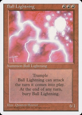 naokuroshop MTG [4ED][176][赤][R][JP][ボール・ライトニング/Ball Lightning] NM