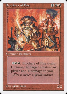 naokuroshop MTG [4ED][179][赤][C][JP][火の兄弟/Brothers of Fire] NM