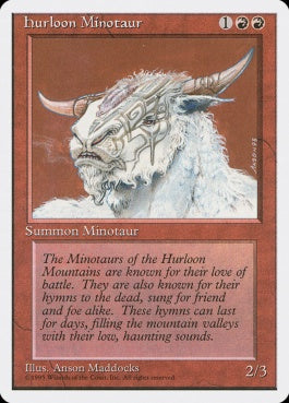 naokuroshop MTG [4ED][202][赤][C][JP][ハールーン・ミノタウルス/Hurloon Minotaur] NM