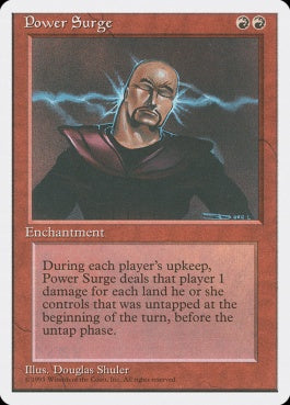 naokuroshop MTG [4ED][216][赤][R][EN][魔力の奔流/Power Surge] NM