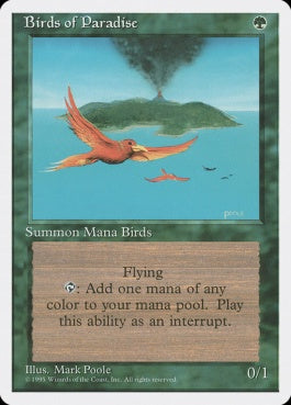 naokuroshop MTG [4ED][234][緑][R][JP][極楽鳥/Birds of Paradise] NM