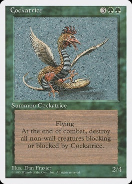 naokuroshop MTG [4ED][237][緑][R][EN][コカトリス/Cockatrice] NM