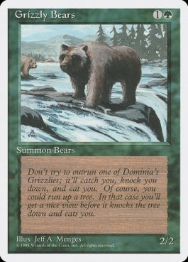 naokuroshop MTG [4ED][250][緑][C][JP][灰色熊/Grizzly Bears] NM