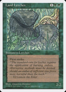 naokuroshop MTG [4ED][255][緑][C][JP][山ヒル/Land Leeches] NM