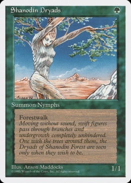 naokuroshop MTG [4ED][271][緑][C][JP][シャノーディンのドライアド/Shanodin Dryads] NM