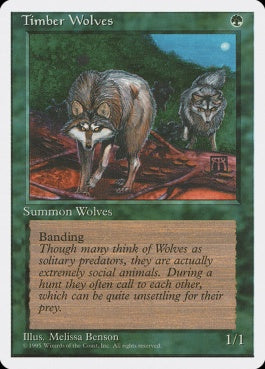 naokuroshop MTG [4ED][275][緑][R][JP][森林狼/Timber Wolves] NM