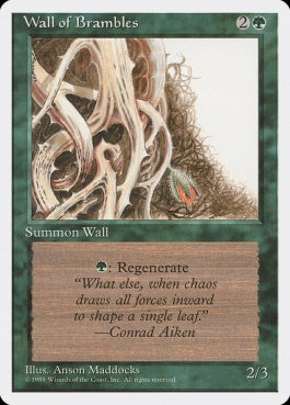 naokuroshop MTG [4ED][282][緑][U][JP][茨の壁/Wall of Brambles] NM