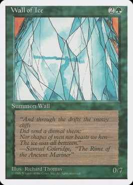 naokuroshop MTG [4ED][283][緑][U][EN][氷の壁/Wall of Ice] NM