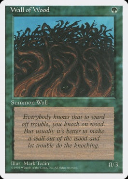 naokuroshop MTG [4ED][284][緑][C][JP][木の壁/Wall of Wood] NM