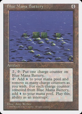 naokuroshop MTG [4ED][300][茶][R][JP][青の魔力貯蔵器/Blue Mana Battery] NM