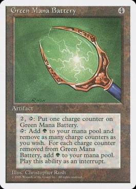 naokuroshop MTG [4ED][323][茶][R][JP][緑の魔力貯蔵器/Green Mana Battery] NM