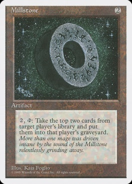 naokuroshop MTG [4ED][336][茶][R][JP][石臼/Millstone] NM