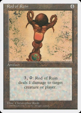 naokuroshop MTG [4ED][344][茶][U][JP][破滅のロッド/Rod of Ruin] NM