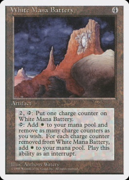 naokuroshop MTG [4ED][357][茶][R][JP][白の魔力貯蔵器/White Mana Battery] NM