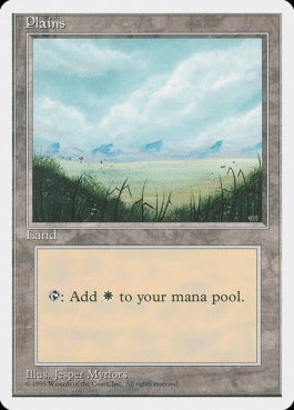 naokuroshop MTG [4ED][364][土地][C][JP][平地/Plains] NM