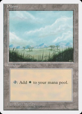 naokuroshop MTG [4ED][365][土地][C][JP][平地/Plains] NM