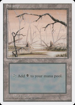 naokuroshop MTG [4ED][371][土地][C][JP][沼/Swamp] NM