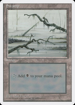 naokuroshop MTG [4ED][372][土地][C][JP][沼/Swamp] NM