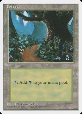 naokuroshop MTG [4ED][377][土地][C][JP][森/Forest] NM