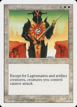 naokuroshop MTG [5ED][002][白][R][JP][アクロンの軍団兵/Akron Legionnaire] NM