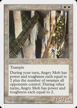 naokuroshop MTG [5ED][004][白][U][JP][怒れる群衆/Angry Mob] NM