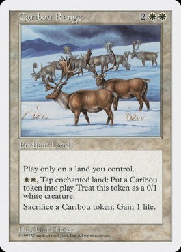 naokuroshop MTG [5ED][014][白][R][JP][カリブー放牧場/Caribou Range] NM