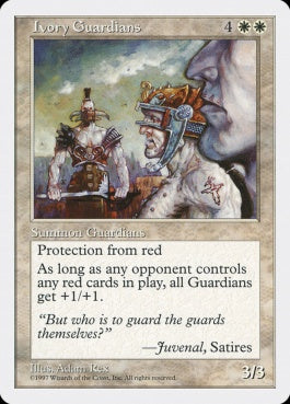 naokuroshop MTG [5ED][040][白][U][JP][象牙の守護者/Ivory Guardians] NM