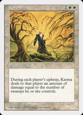 naokuroshop MTG [5ED][042][白][U][JP][因果応報/Karma] NM