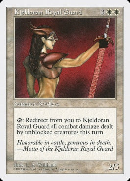 naokuroshop MTG [5ED][044][白][R][JP][キイェルドーの近衛隊/Kjeldoran Royal Guard] NM