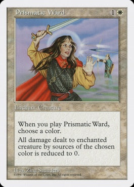 naokuroshop MTG [5ED][053][白][C][EN][虹色の護法印/Prismatic Ward] NM