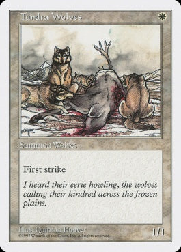 naokuroshop MTG [5ED][066][白][C][EN][ツンドラ狼/Tundra Wolves] NM