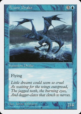 naokuroshop MTG [5ED][073][青][U][JP][蒼穹のドレイク/Azure Drake] NM