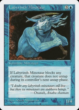 naokuroshop MTG [5ED][097][青][C][EN][迷宮のミノタウルス/Labyrinth Minotaur] NM