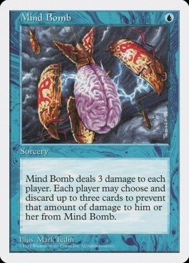 naokuroshop MTG [5ED][105][青][U][JP][精神爆弾/Mind Bomb] NM