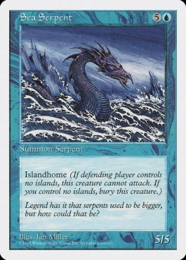 naokuroshop MTG [5ED][118][青][C][JP][大海蛇/Sea Serpent] NM